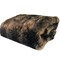 Edge Collections - Brown - Luxury Coyote Faux Fur Throw - 1 Piece